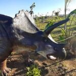 Recreación de un dinosaurio