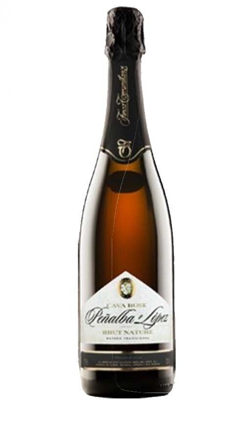 Botella de Peñalba López Cava Rosé Brut Nature de Finca Torremilanos