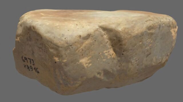 Una de las piedras de moler utilizadas hace 5.500 años