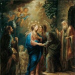 Cuadro de Jerónimo Ezquerra, “La Visitación”, s.f.; Óleo sobre lienzo