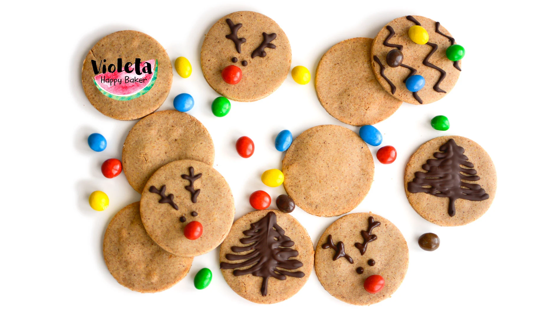 Galletas con decoración navideña