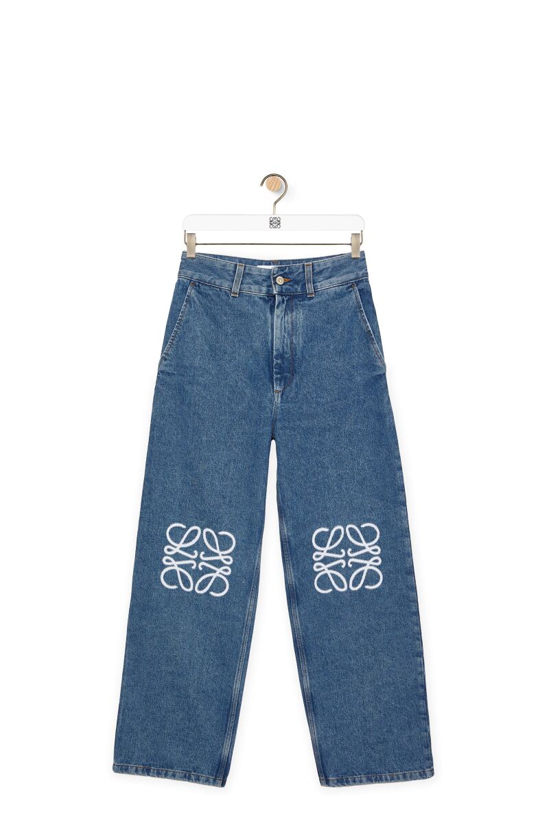 Pantalón vaquero holgado Anagram en denim.