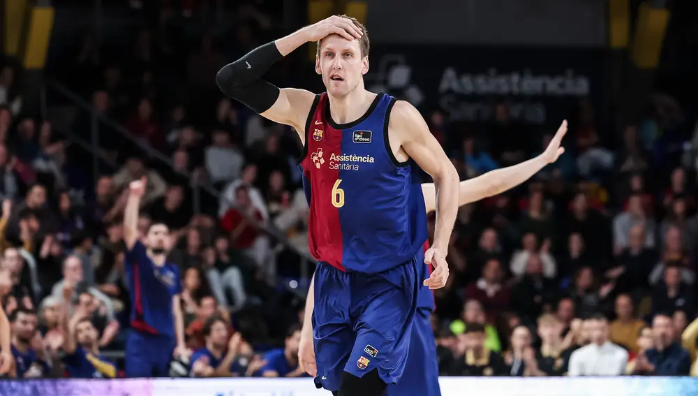 Vesely, en el último partido del Barcelona en la Liga Endesa ante el MoraBanc Andorra