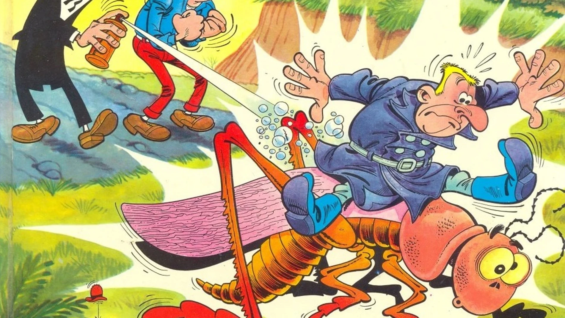Una imagen de Mortadelo y Filemón en "El sulfato atómico"