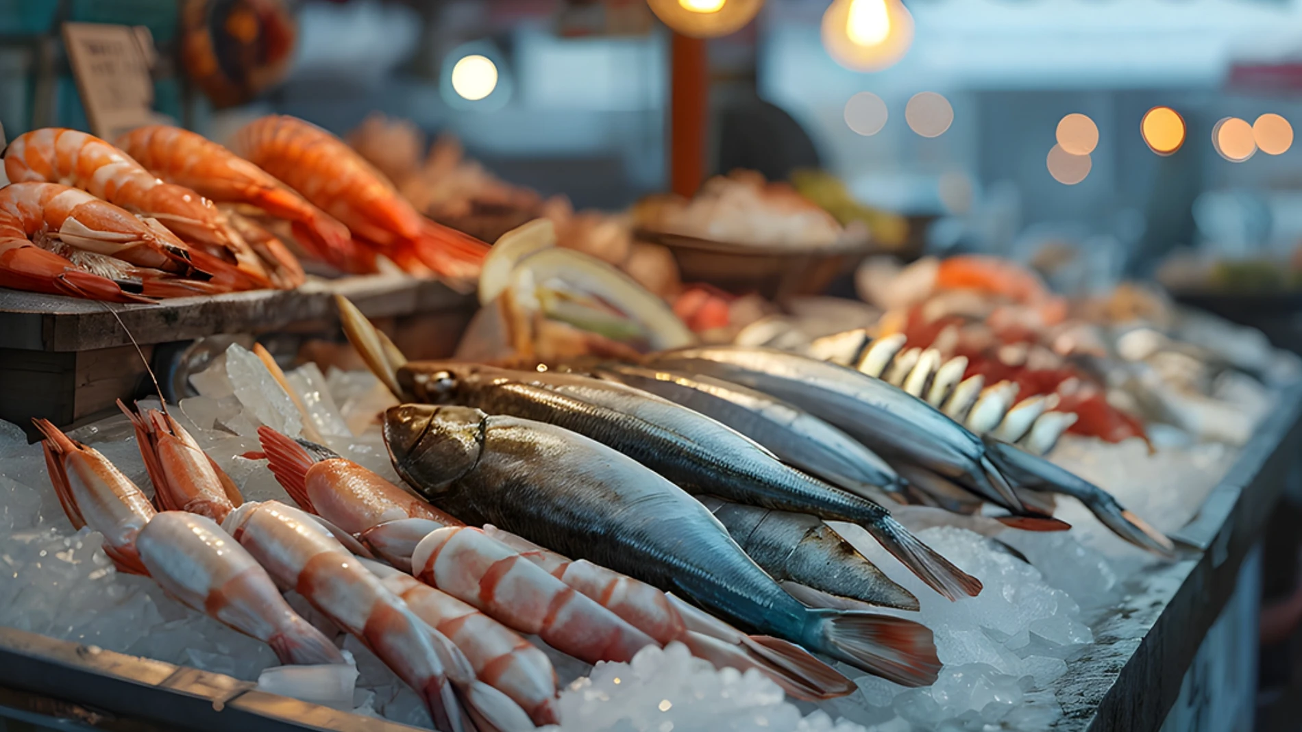 Pescadería de un supermercado