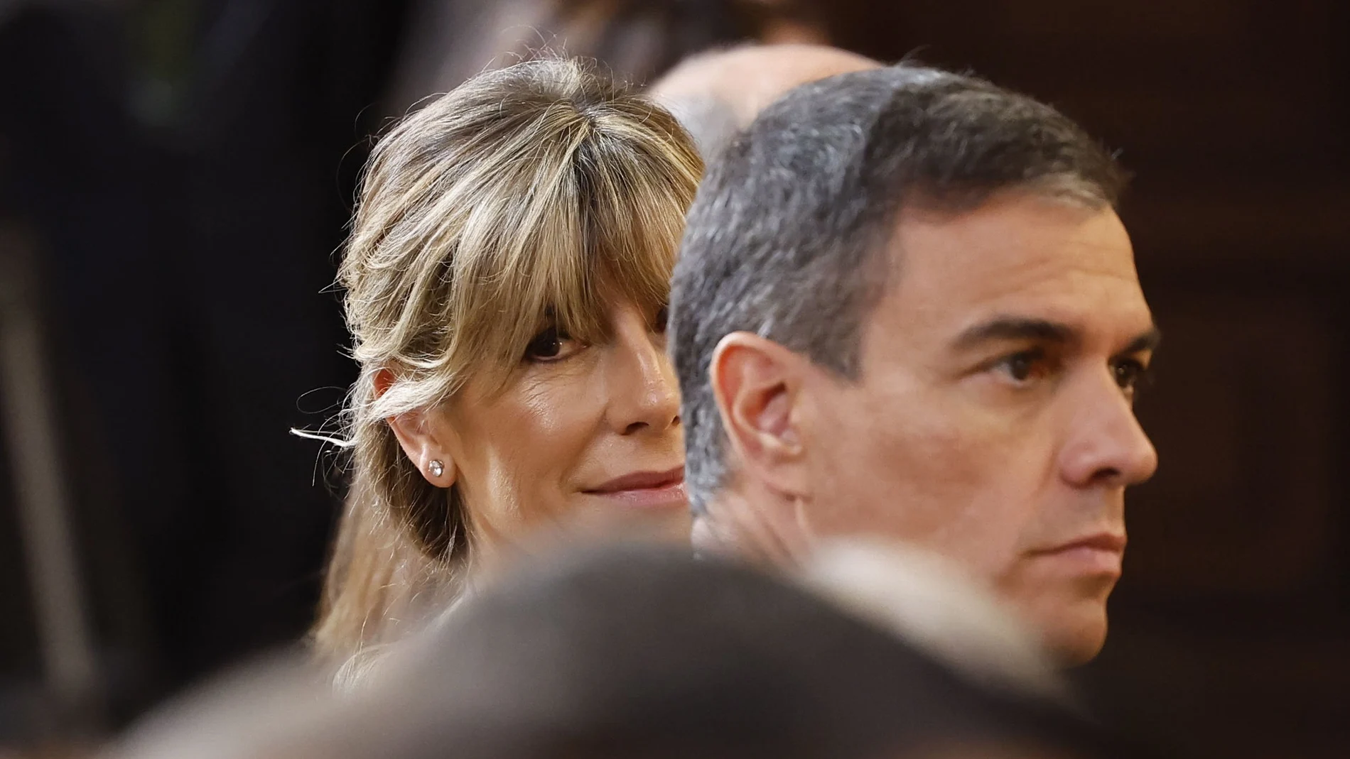 El presidente del Gobierno, Pedro Sánchez, y su esposa, Begoña Gómez