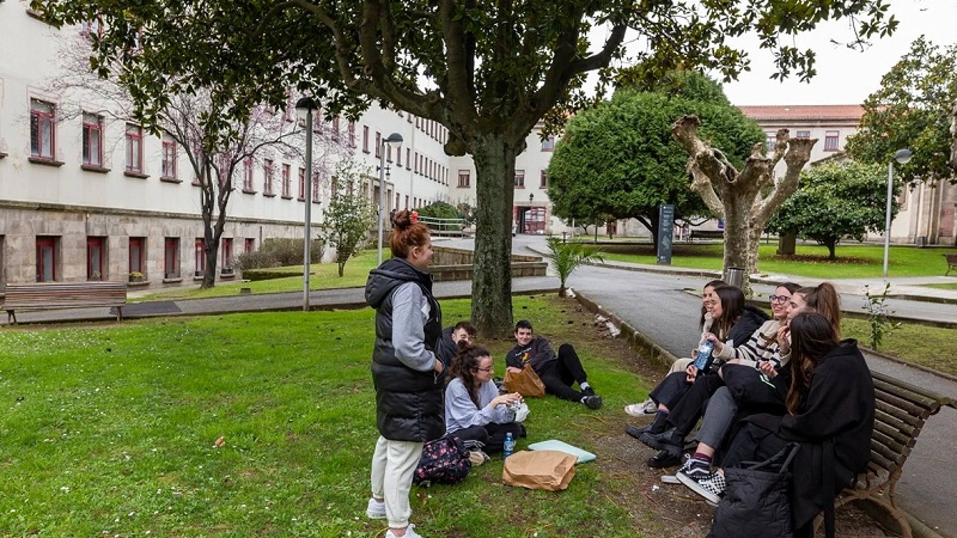Imagen de archivo de estudiantes universitarios en la Universidad de A Coruña.