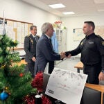 Nicanor Sen visita a la Policía Nacional en León