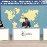 Sánchez felicita la Navidad a las tropas en el exterior y ensalza su labor ante emergencias y catástrofes como la dana