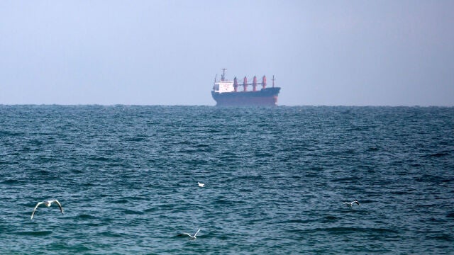 November 27, 2024, Odesa, Ukraine: ODESA, UKRAINE - NOVEMBER 27, 2024 - A ship is in the Black Sea off the coast of Odesa, southern Ukraine. Despite Russian strikes on Ukraine's port infrastructure, the Ukrainian Sea Corridor, which guarantees global food security, continues to operate.Europa Press/Contacto/Nina Liashonok27/11/2024 ONLY FOR USE IN SPAIN