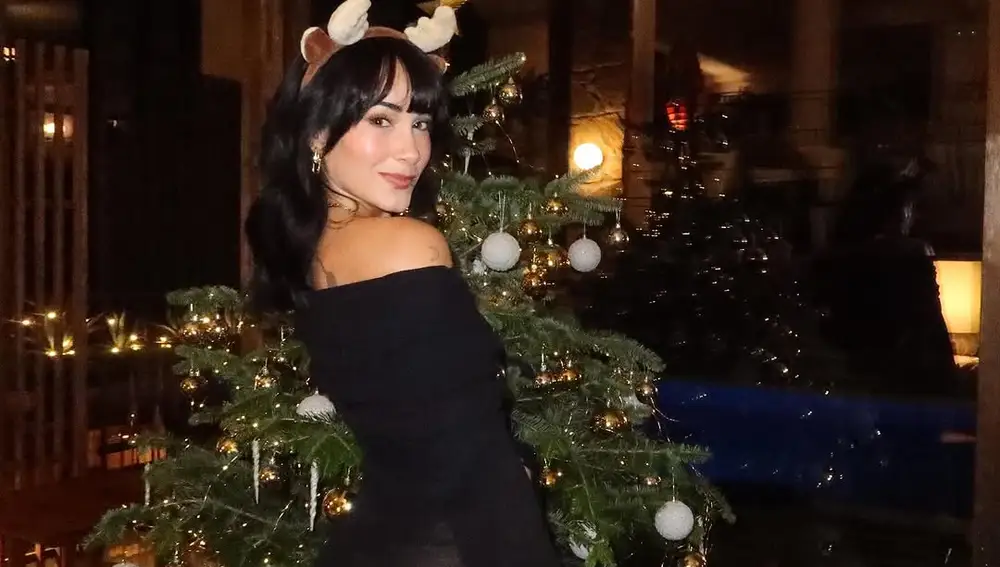 Vestido de Aitana en la cena de Navidad.