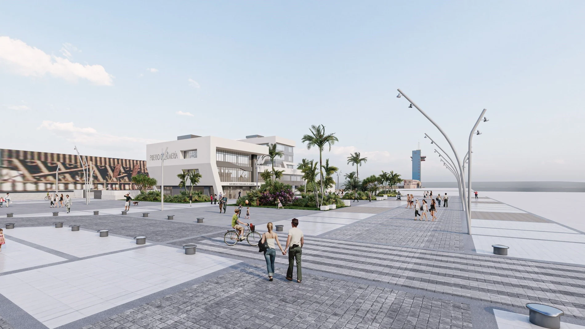 Diseño de la nueva sede de la Autoridad Portuaria de Almería y reconfiguración del espacio adyacente