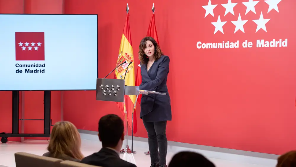 Ayuso ofrece una rueda de prensa tras la reunión del Consejo de Gobierno