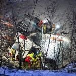 El autobús siniestrado en el norte de Noruega