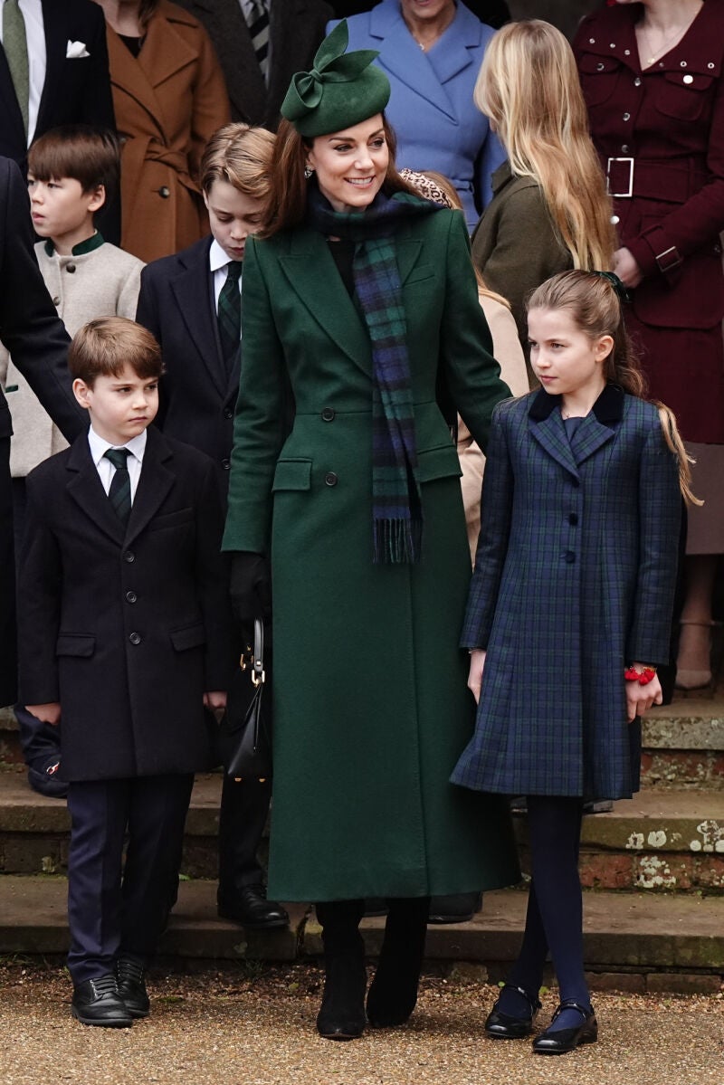 Look de Kate Middleton en la misa de Navidad.