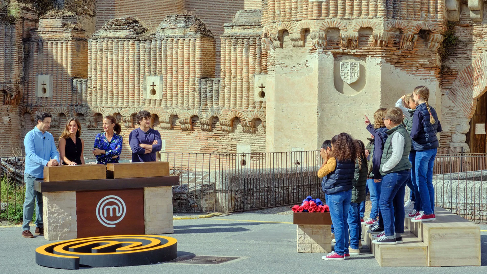 Grabación del programa de Masterchef desde el castillo de Coca