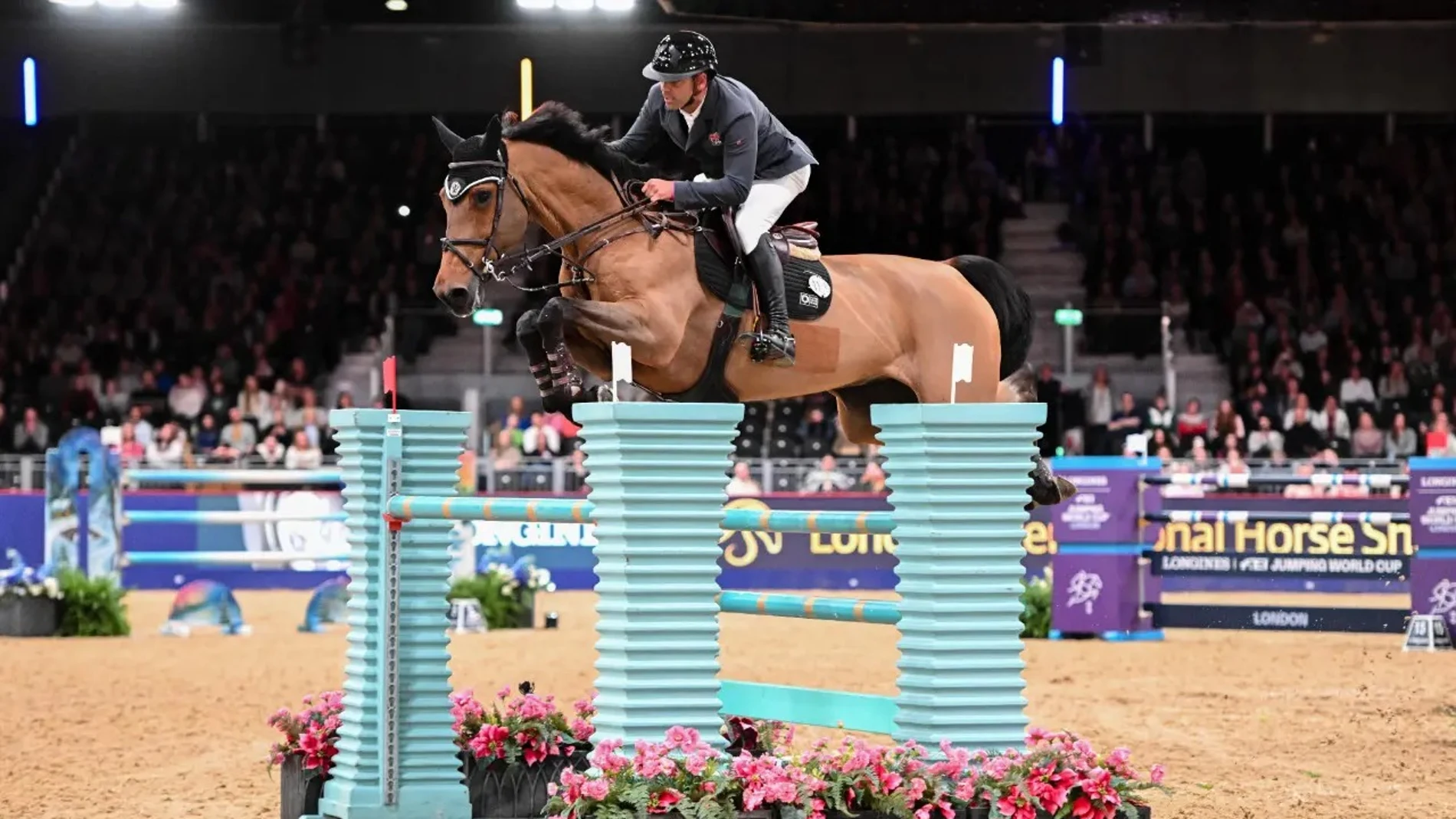 Mariano Martínez Bastida, en plena competición en Londres
