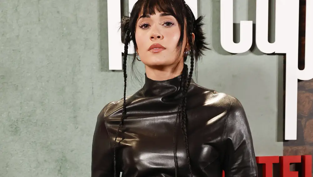 Aitana, durante la presentación la película, 'Pared con pared'