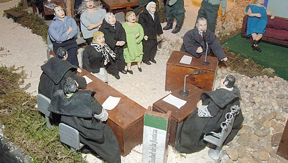 Belén artesanal de Valga.