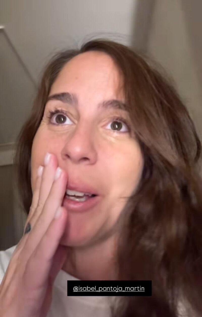 Anabel Pantoja llorando por no haber estado en el concierto de su tía en Madrid