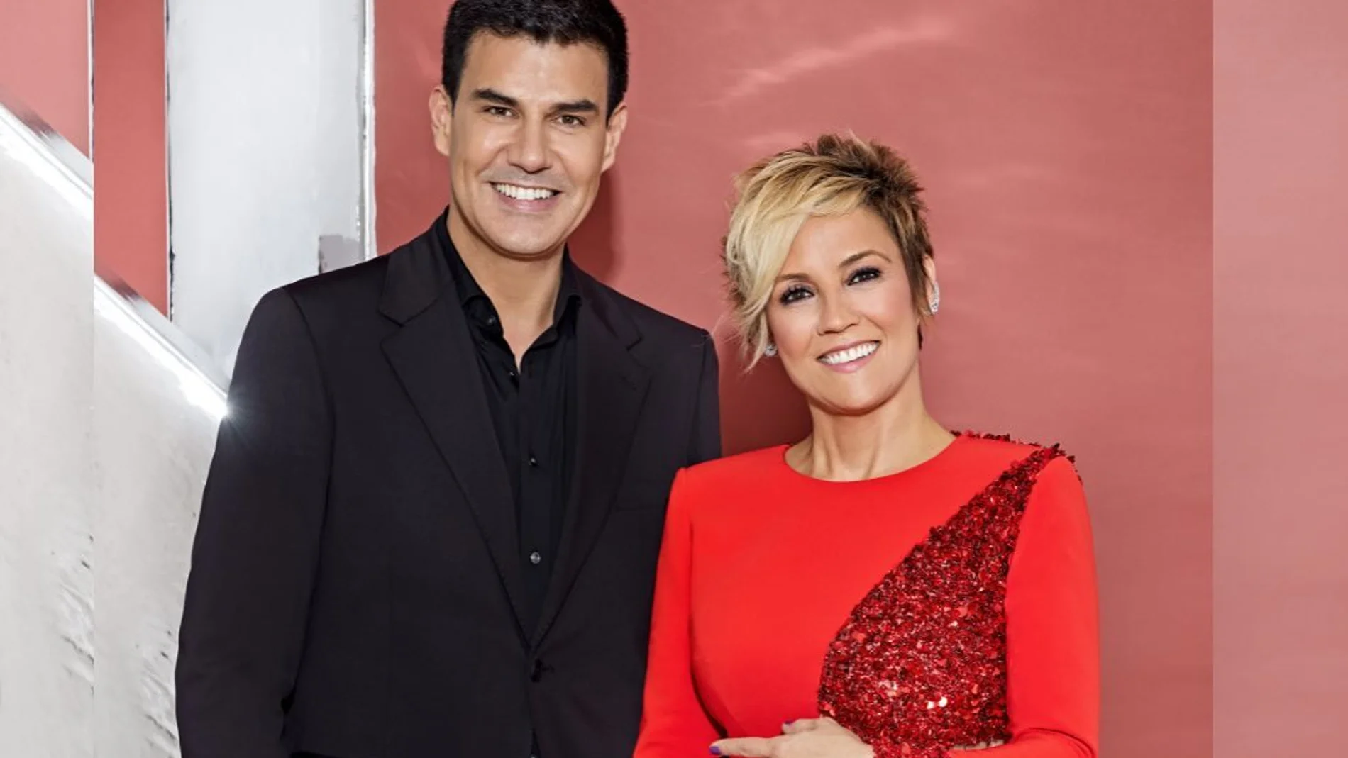 Alejandro de Miguel y Cristina Pardo en las campanadas 2023.