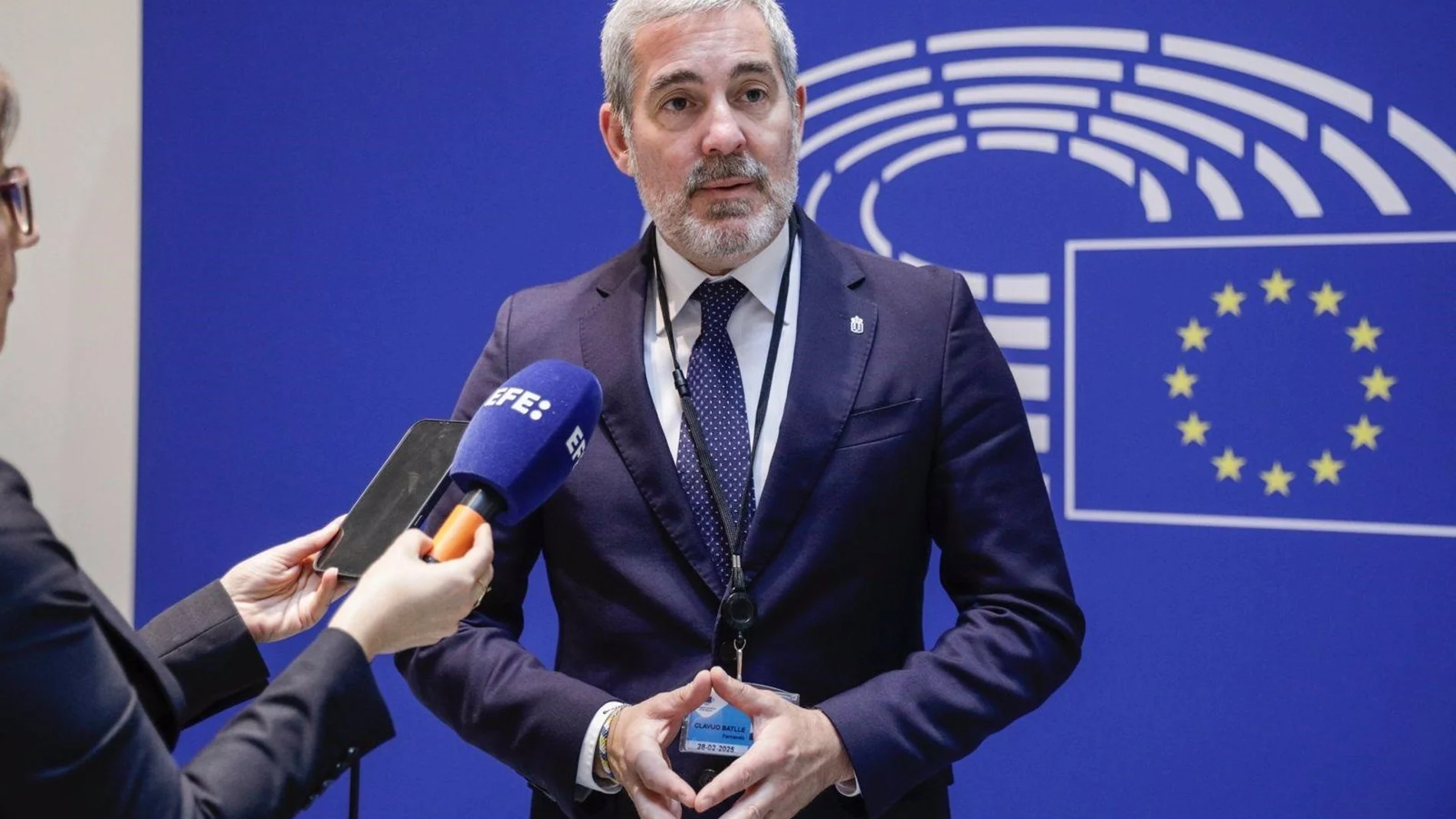 Clavijo reclama a la UE que priorice a Canarias en el reparto de fondos por la "situación límite" en inmigración