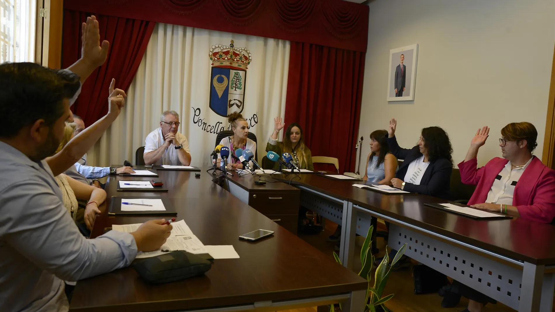 Pleno del ayuntamiento de O Irixo.