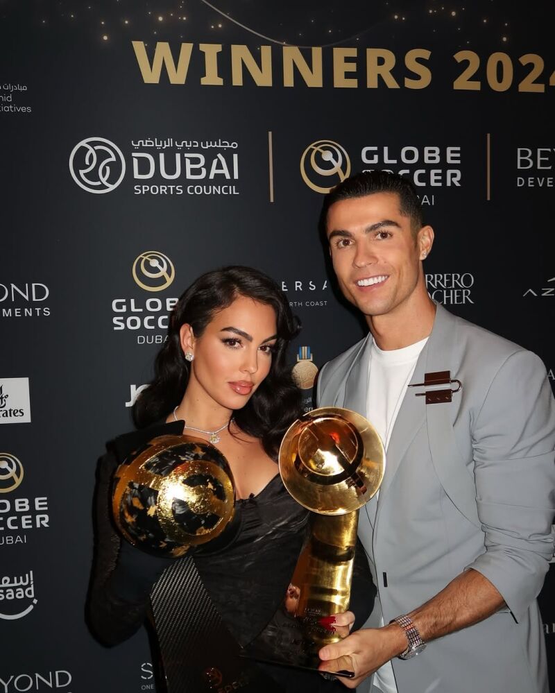Georgina Rodríguez y Cristiano Ronaldo.