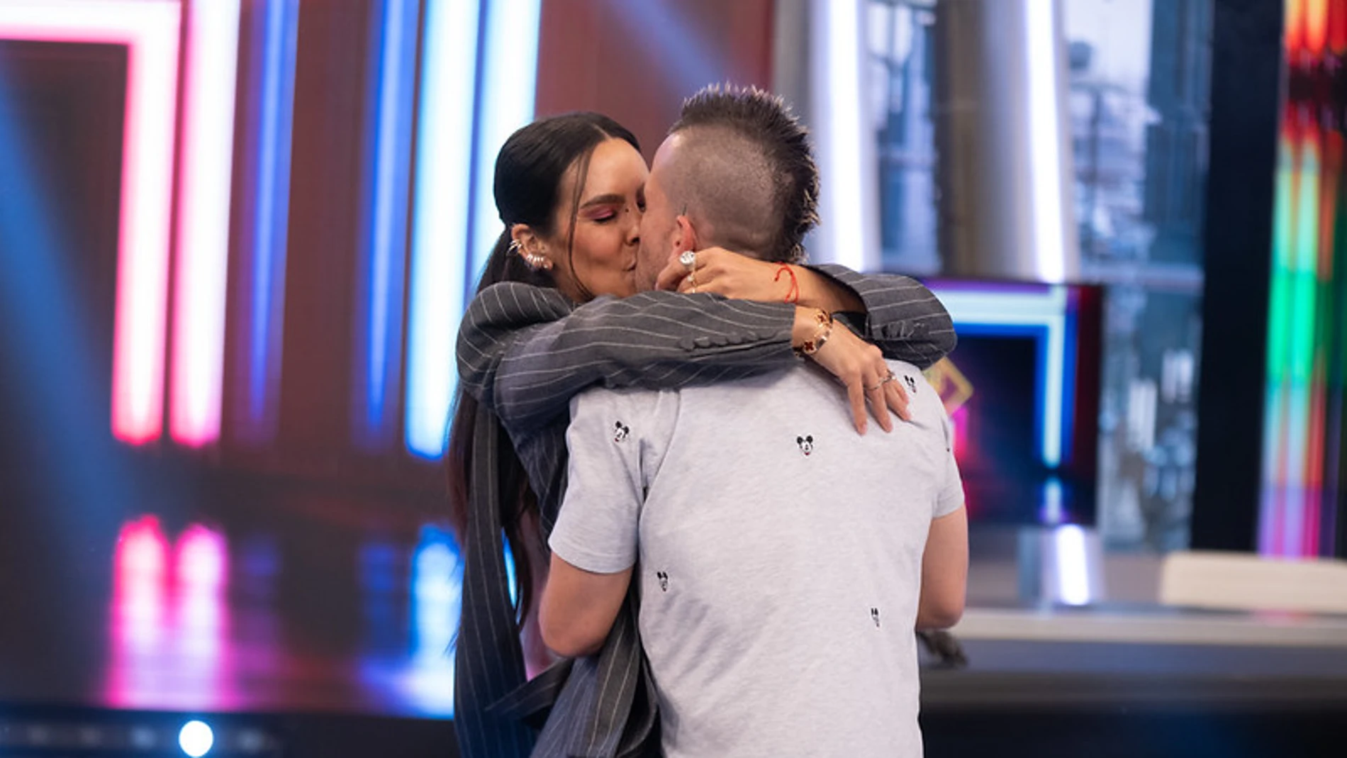 Cristina Pedroche y Dabiz Muñoz durante su visita a "El Hormiguero"