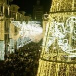Luces navideñas en Málaga