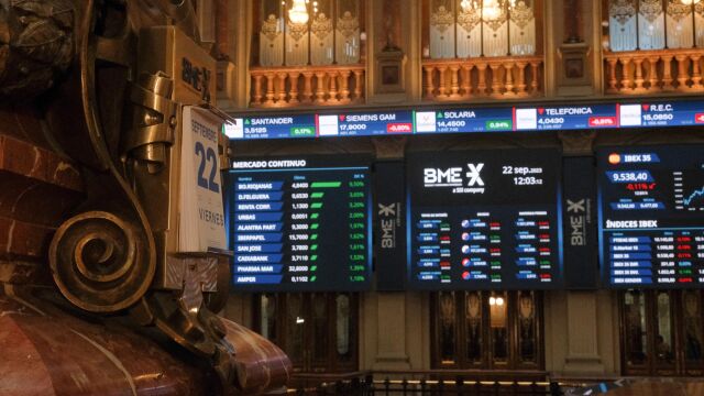 Economía/Bolsa.- El Ibex 35 se da la vuelta en la media sesión y sube un 0,33%