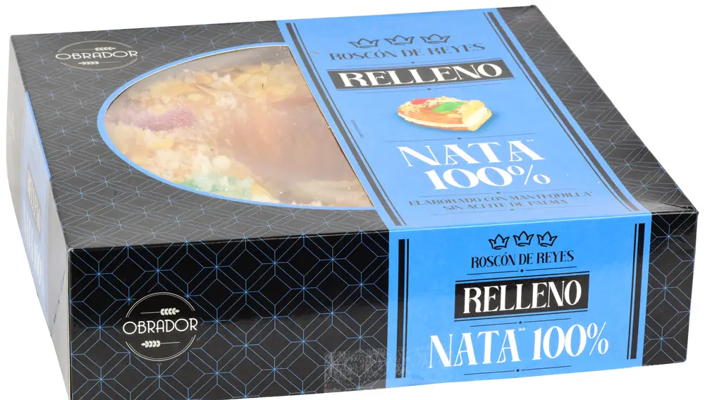 Roscón con nata Obrador de Ahorramás
