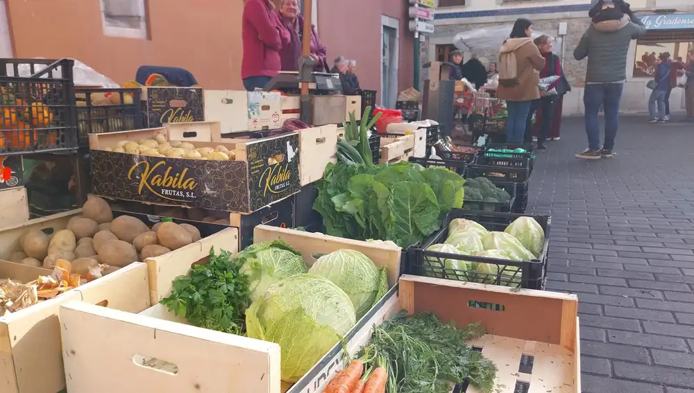 Hortalizas de productores locales en Grado.