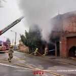 La casa incendiada en Gualda 