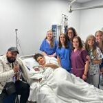 Imagen del primer nacimiento andaluz en 2025: Lola, que nació a los ocho minutos de haber comenzado el nuevo año en el Hospital Torrecárdenas de Almería.