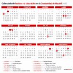 Calendario laboral de Madrid para 2025