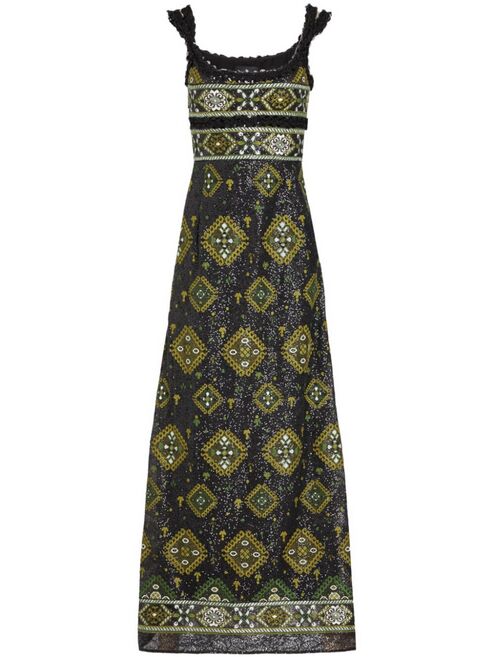Vestido estampado.