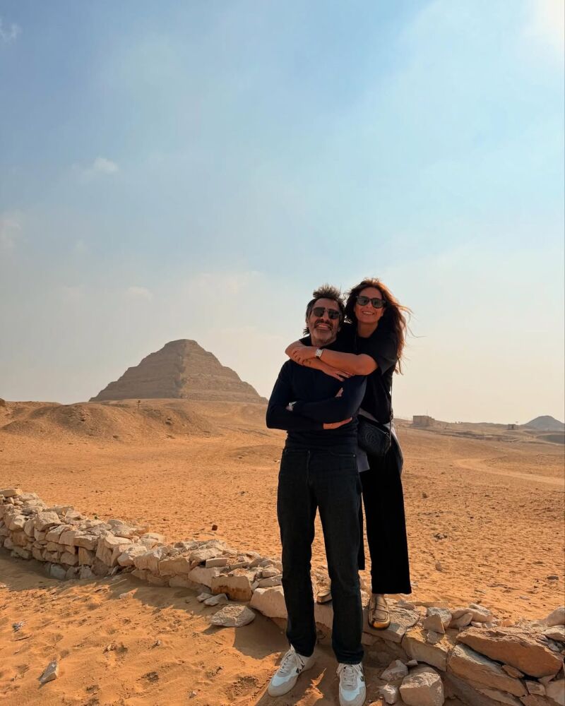 Nuria Roca y Juan del Val en Egipto.