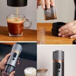 Disfruta de café barista en cualquier lugar con esta cafetera portátil y su increíble oferta