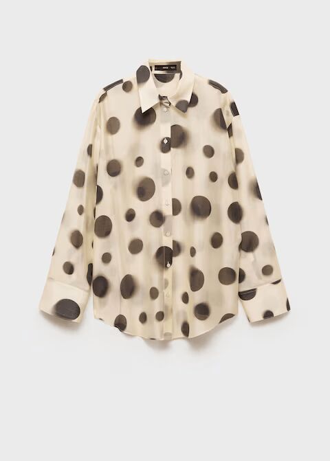 Camisa lyocell lunares