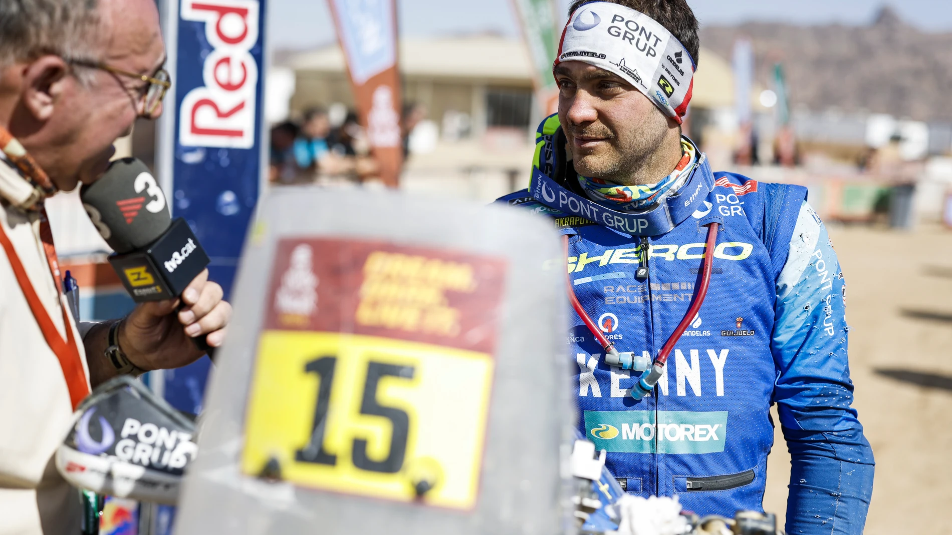 SANTOLINO Lorenzo (spa), Sherco, Sherco Rally Factory, Motul, RallyGP, portrait during the Stage 1 of the Dakar 2025 on January 4, 2025 around Bisha, Saudi Arabia - Photo Julien Delfosse / DPPIAFP7 04/01/2025 ONLY FOR USE IN SPAIN