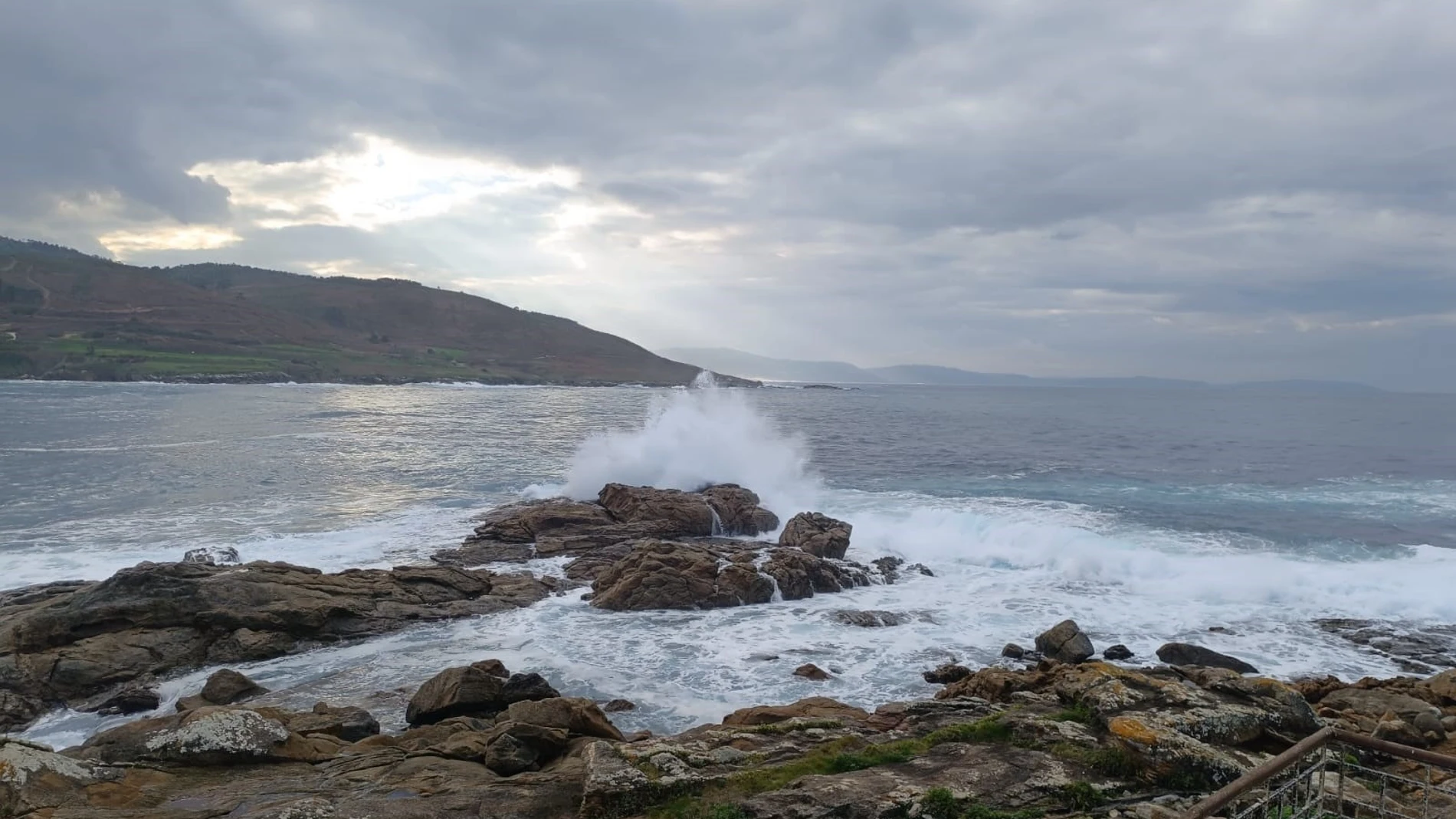 Imagen del mar en la costa de Caión, en el municipio coruñés de A Laracha EUROPA PRESS 04/01/2025