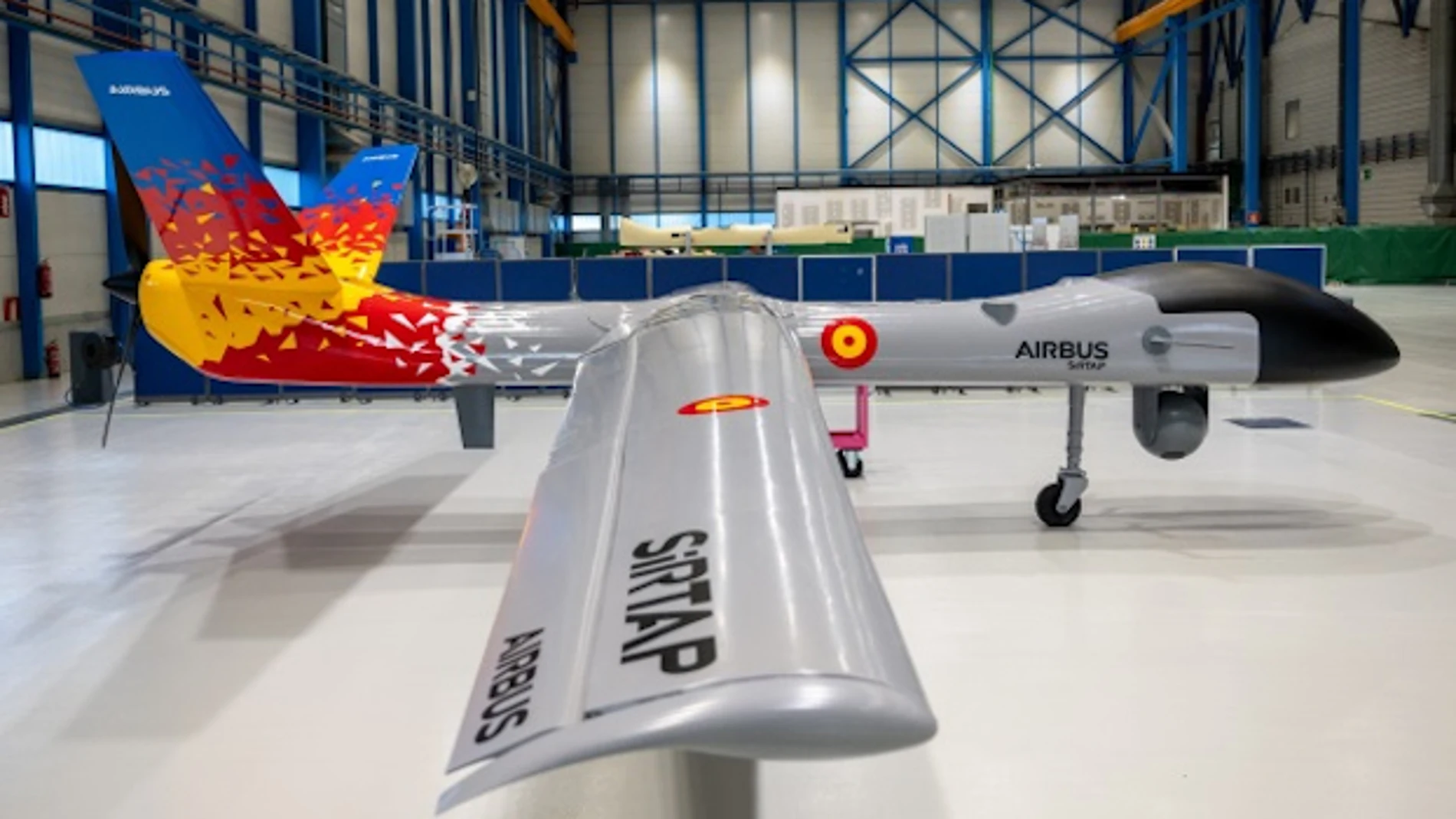 Aspecto del dron Sirtap que se construye en España con tecnología "made in Spain"