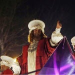 El Rey Gaspar en la Cabalgata de Reyes