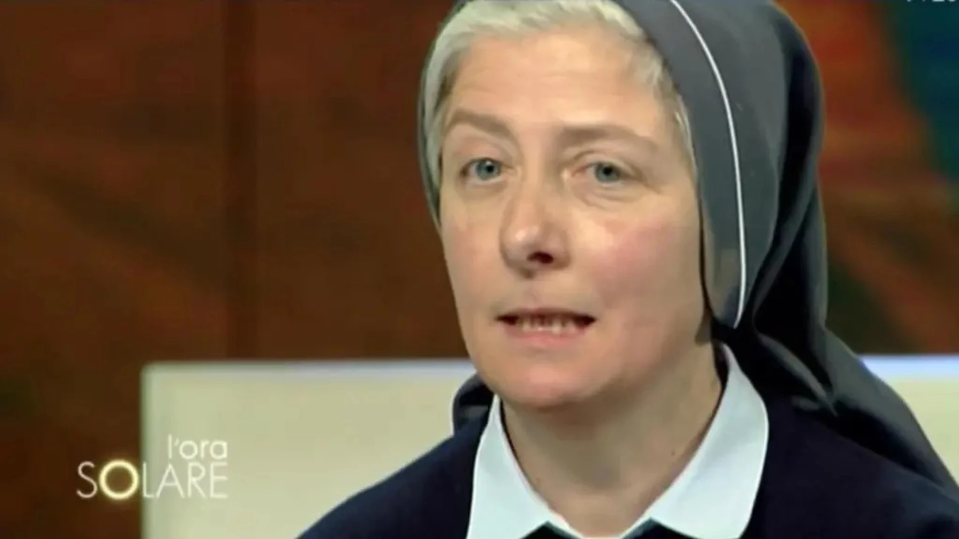 Ana Donelli,, conocida como Sor Colina, en una imagen de la televisión italiana
