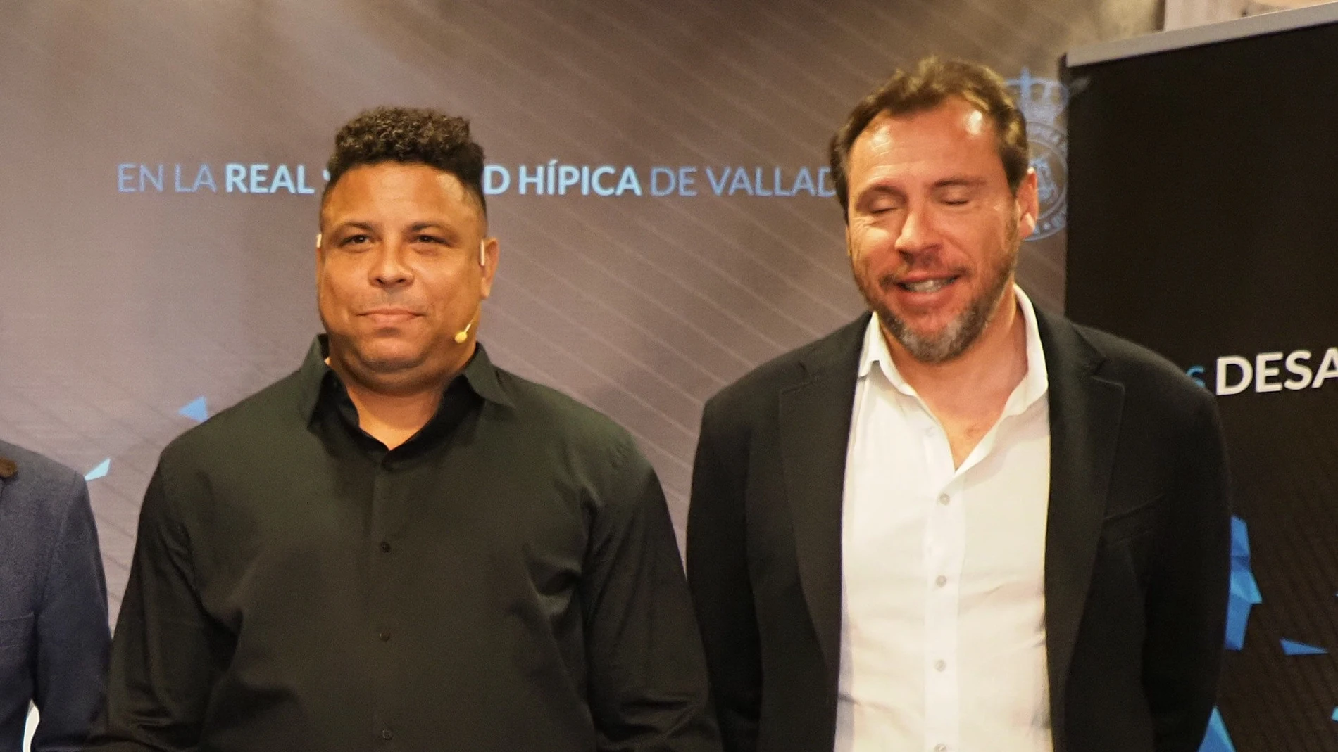 Ronaldo Nazário, presidente del Real Valladolid, y Óscar Puente, ministro de Transportes y Movilidad Sostenible