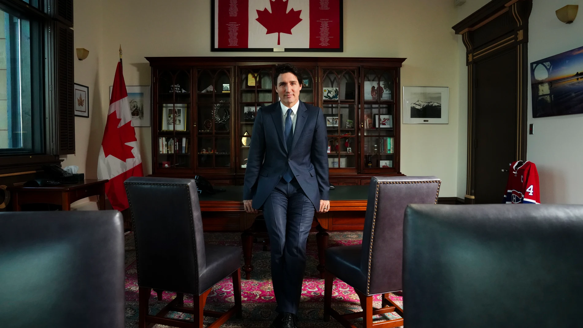 FILE - Canadian Prime Minister Justin Trudeau poses for a portrait in his office in Ottawa, Ontario, on Dec. 12, 2022. (Sean Kilpatrick/The Canadian Press via AP, File)