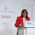 Rueda de prensa de la consellera y portavoz del Govern, Sílvia Paneque