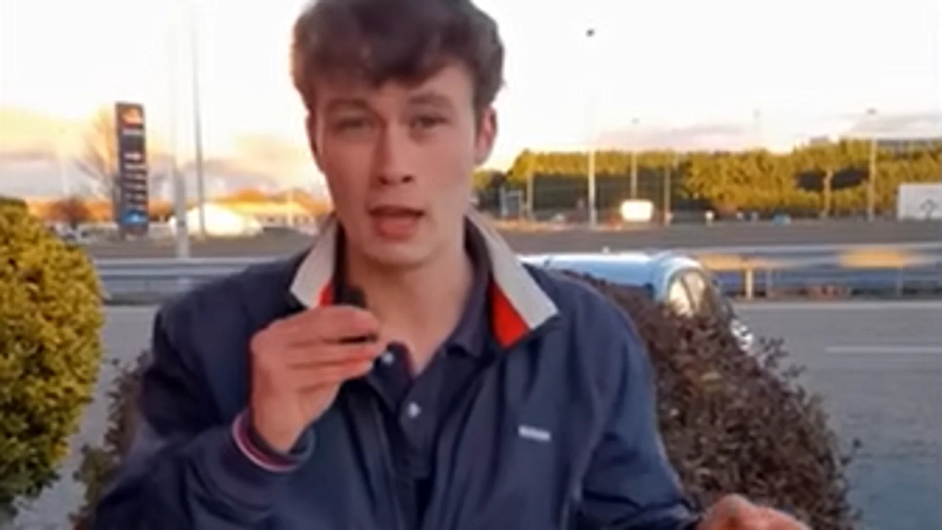 Jorge Rey, aficionado a la meteorología, en su última predicción del tiempo.