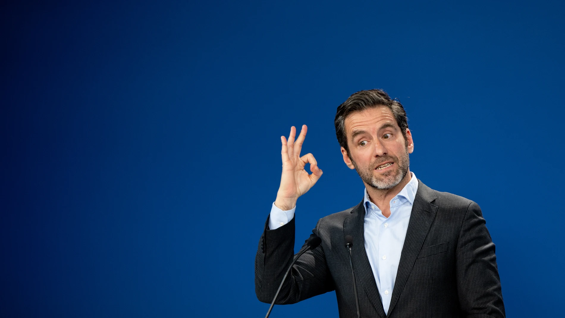 El vicesecretario de Cultura y portavoz del Partido Popular, Borja Sémper, durante una rueda de prensa posterior a la reunión del Comité de Dirección del Partido Popular, en la sede nacional del PP, a 7 de enero de 2024, en Madrid (España). La rueda de prensa ha tenido lugar después de la primera reunión del Comité de Dirección del Partido Popular del año 2025. 07 ENERO 2025 Eduardo Parra / Europa Press 07/01/2025